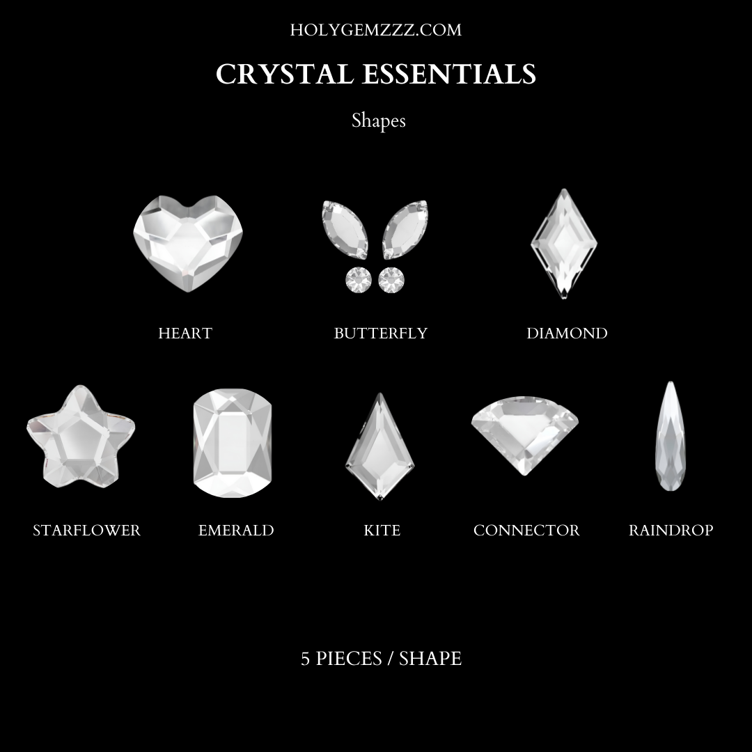 Essentials Crystal – Gemas Dentales en Formas Crystal (55 Pcs)