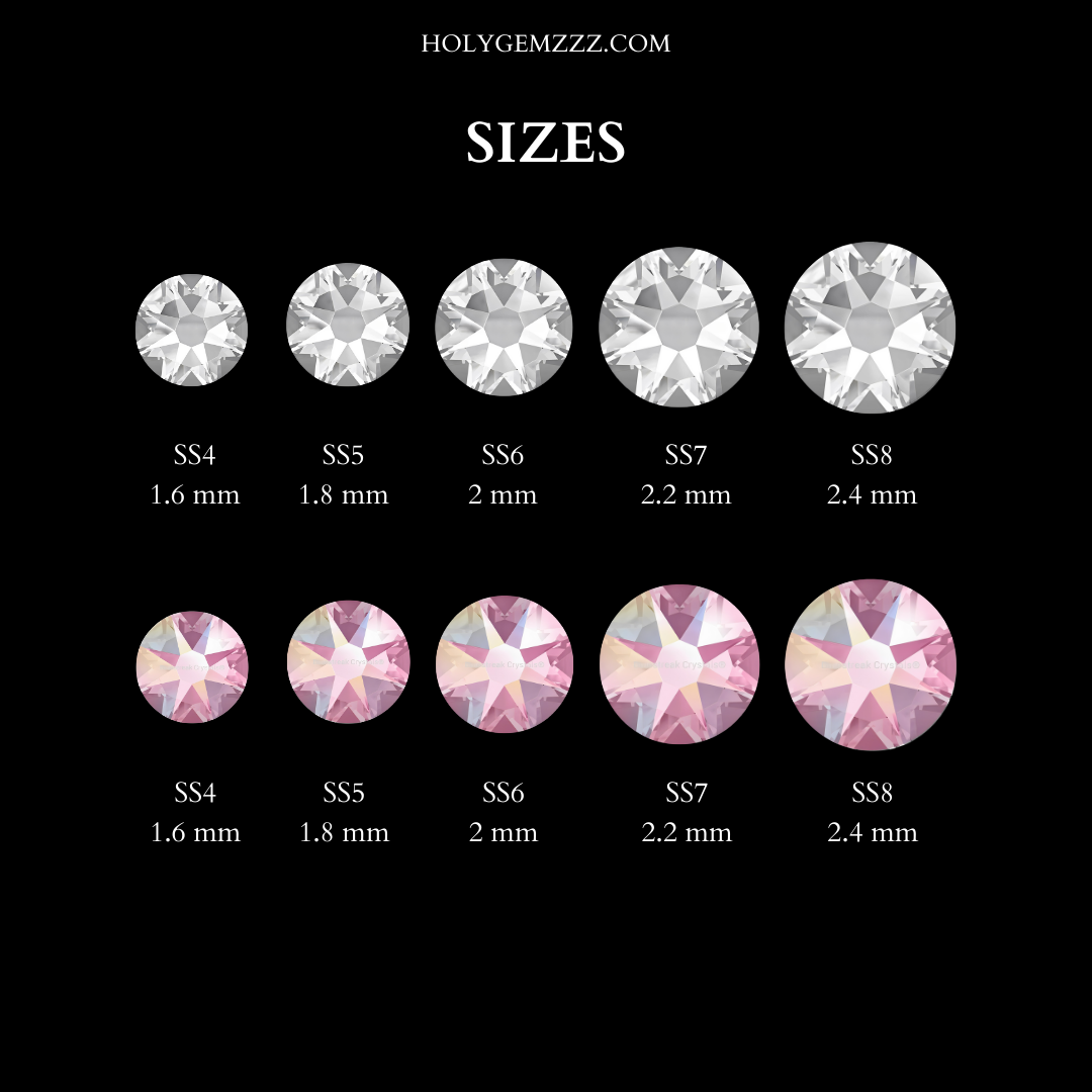 Essentials Crystal & Crystal AB – Gemas Dentales Básicas Preciosa (180 Pcs)