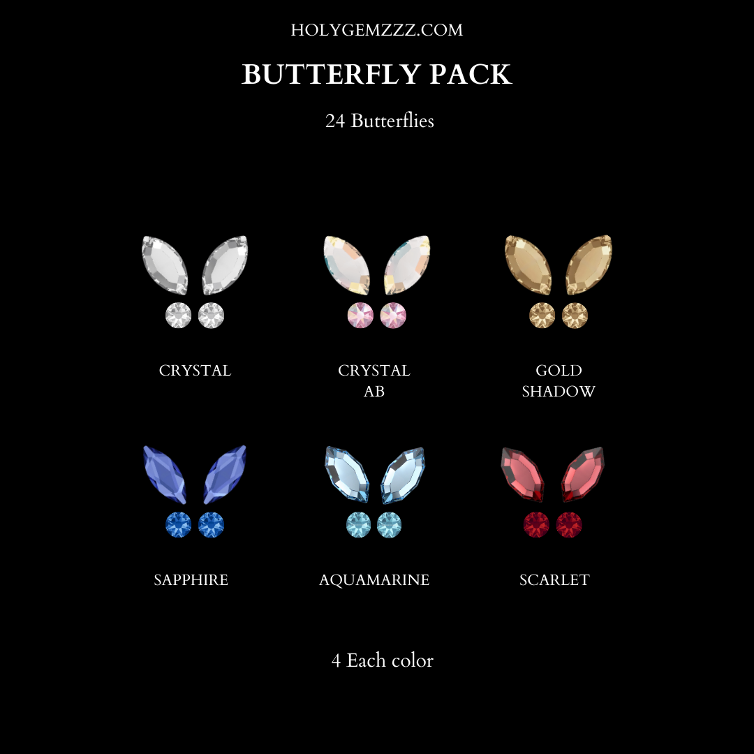 Pack de 24 Mariposas – Gemas Dentales Originales