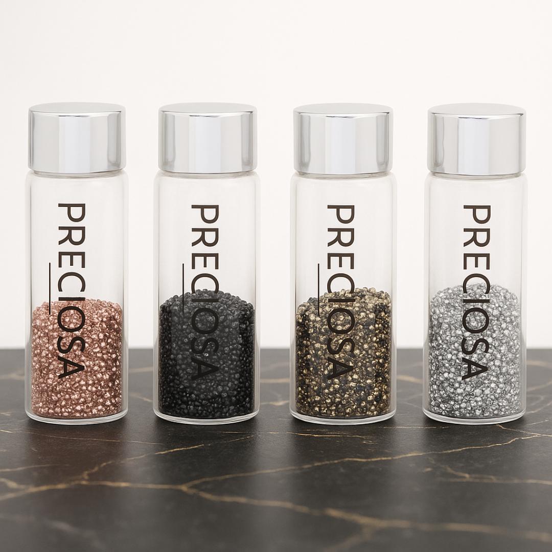 Preciosa Micro Tooth Gems Pack – 4 Colors (4 Jars/5g each)