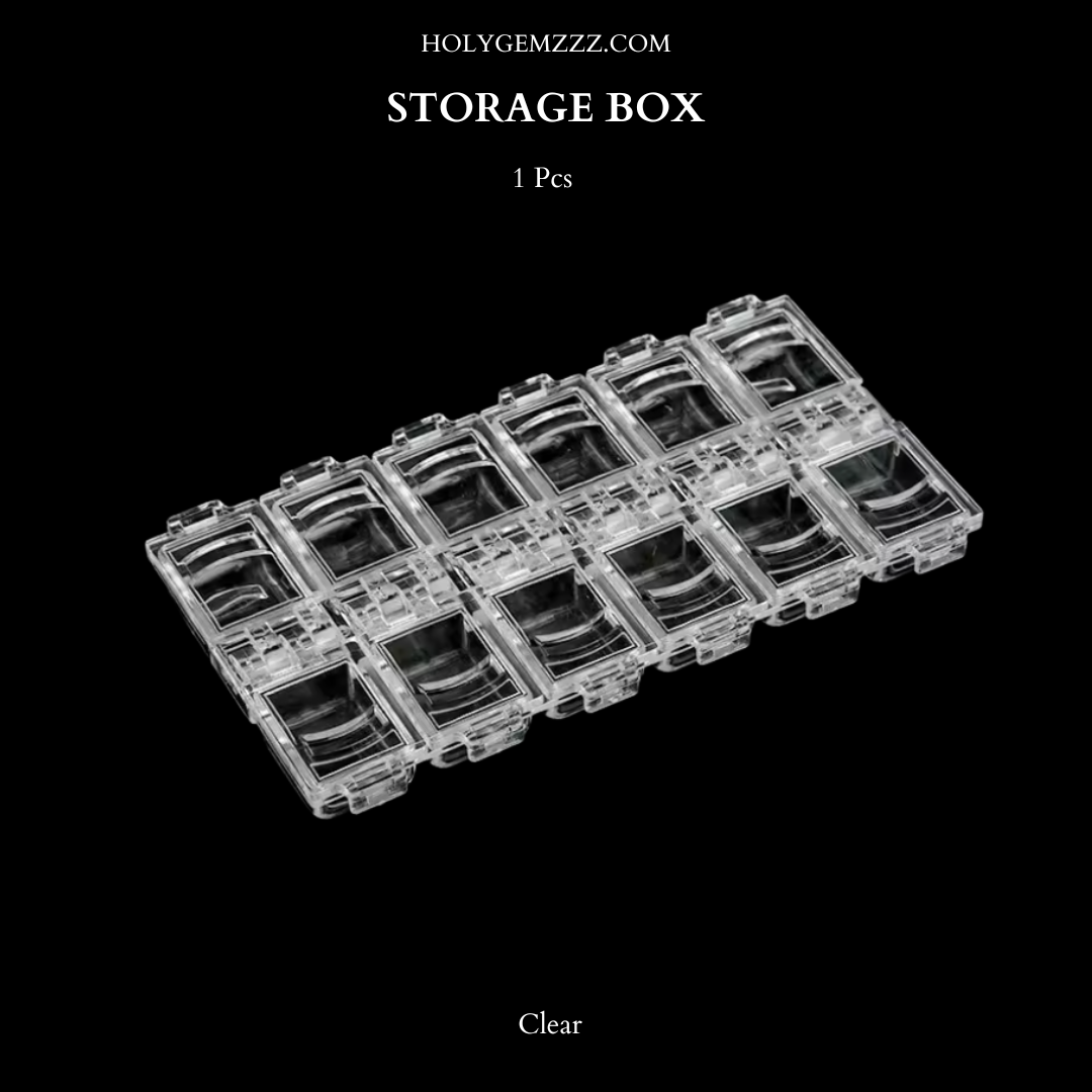 Caja Organizadora de Gemas Dentales – 12 Compartimentos