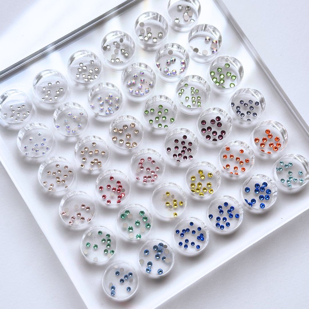 Magnetic Tooth Gem Display Tray – 36 Compartments