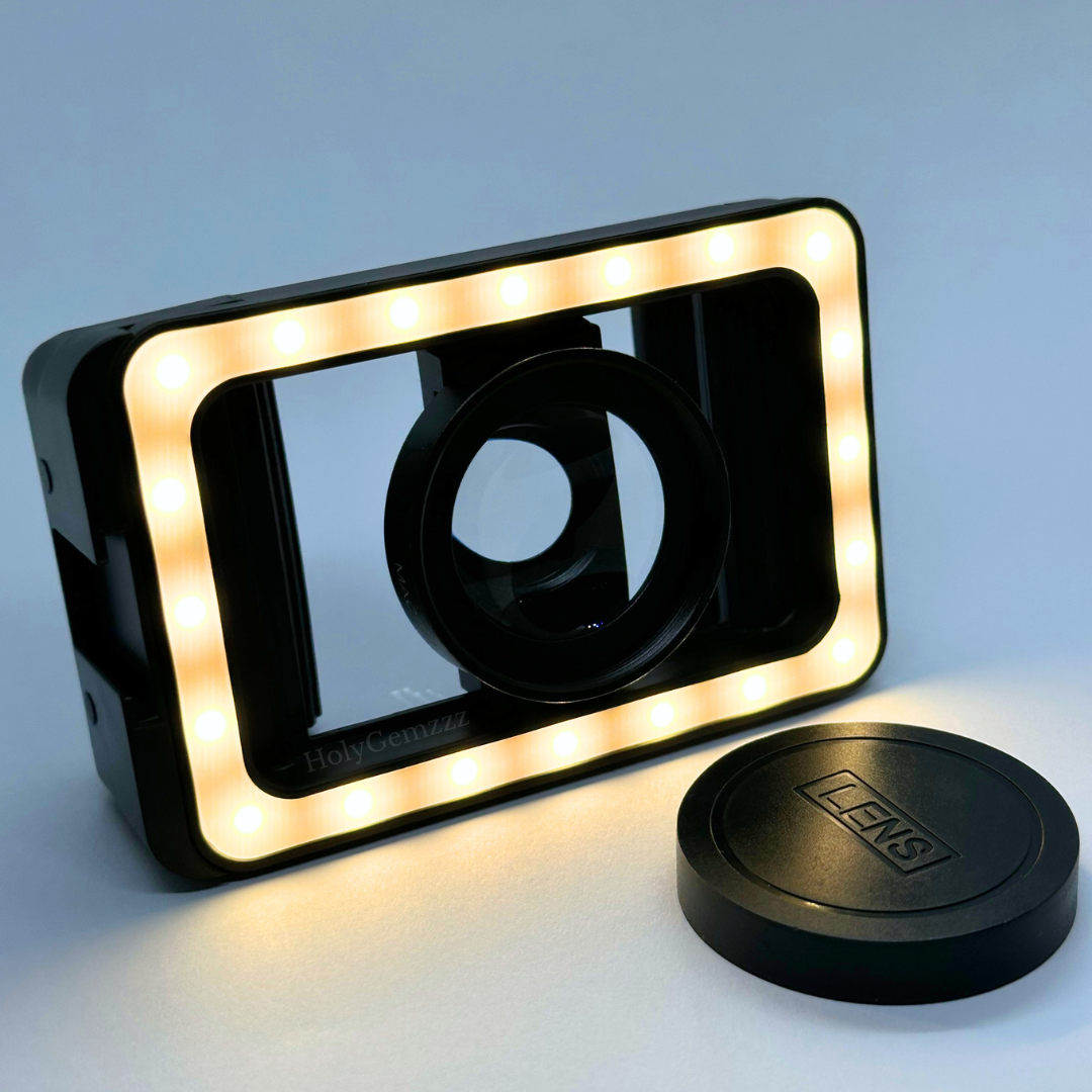 Macro Lente con LED x15 - Convierte tu Móvil en una Cámara Pro
