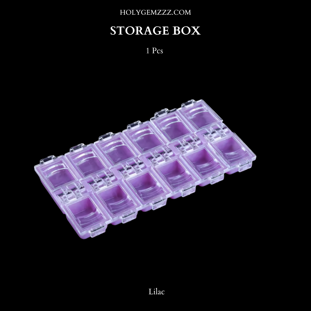 Caja Organizadora de Gemas Dentales – 12 Compartimentos